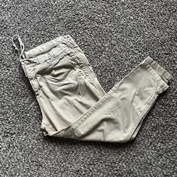 Tan Zara Straight Leg Trousers, Men's XL, Drawstring Pants - Picture 1 of 5